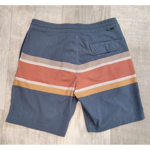 Vissla Men's Swim Trunks Size 31 Boardshorts Striped Back Pocket Neutral - Picture 6 of 6